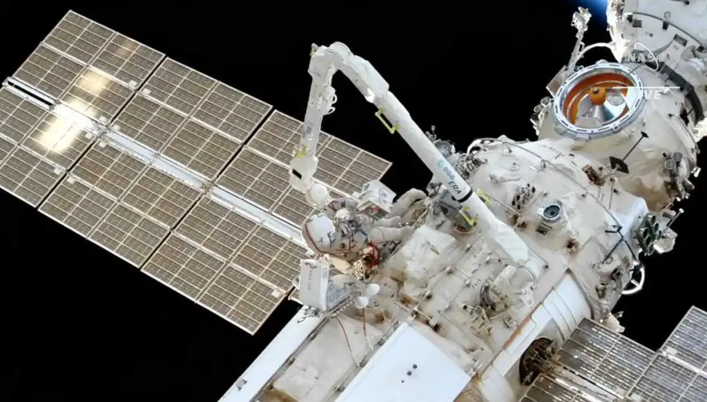 Watch Live: Russian Cosmonauts On Spacewalk Outside Space Station