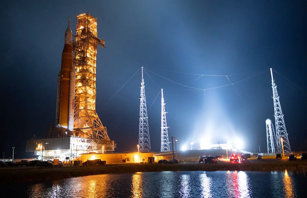 NASA’s Artemis 1 Moon Rocket Back On Pad 39B For Nighttime Launch Attempt