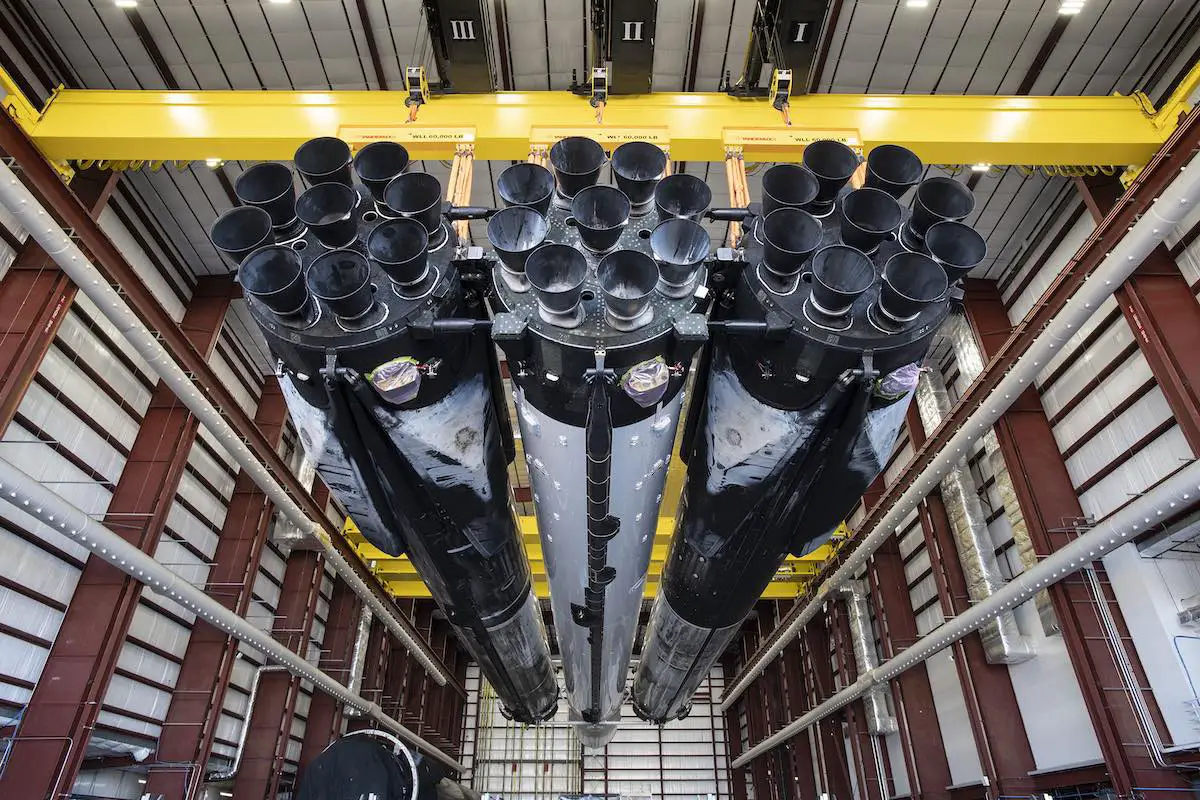 Launch Preps Underway For First Of Up To Five Falcon Heavy Missions