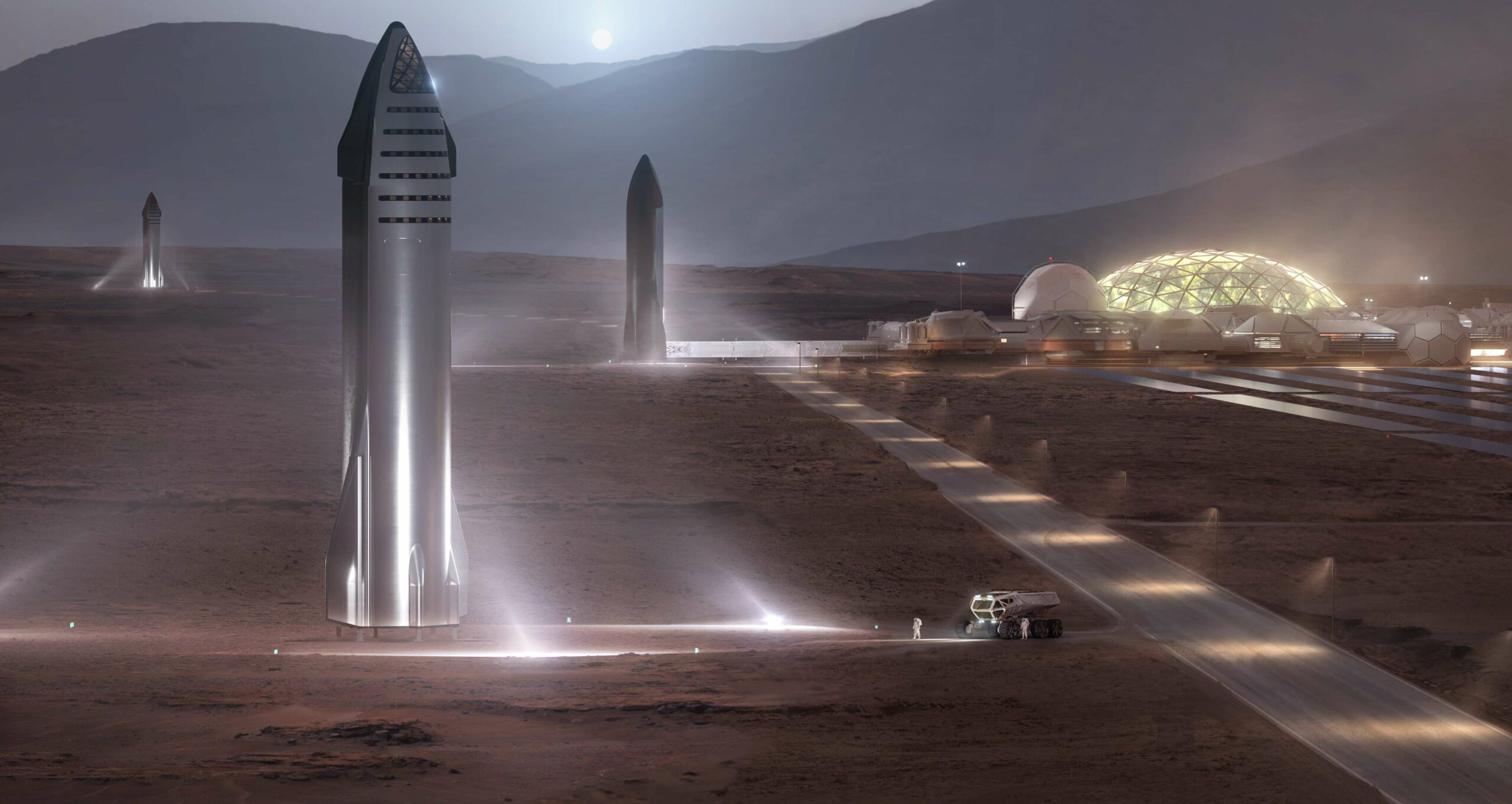 Starship 2019 Mars Base Render SpaceX 1 Full Crop C Scaled 